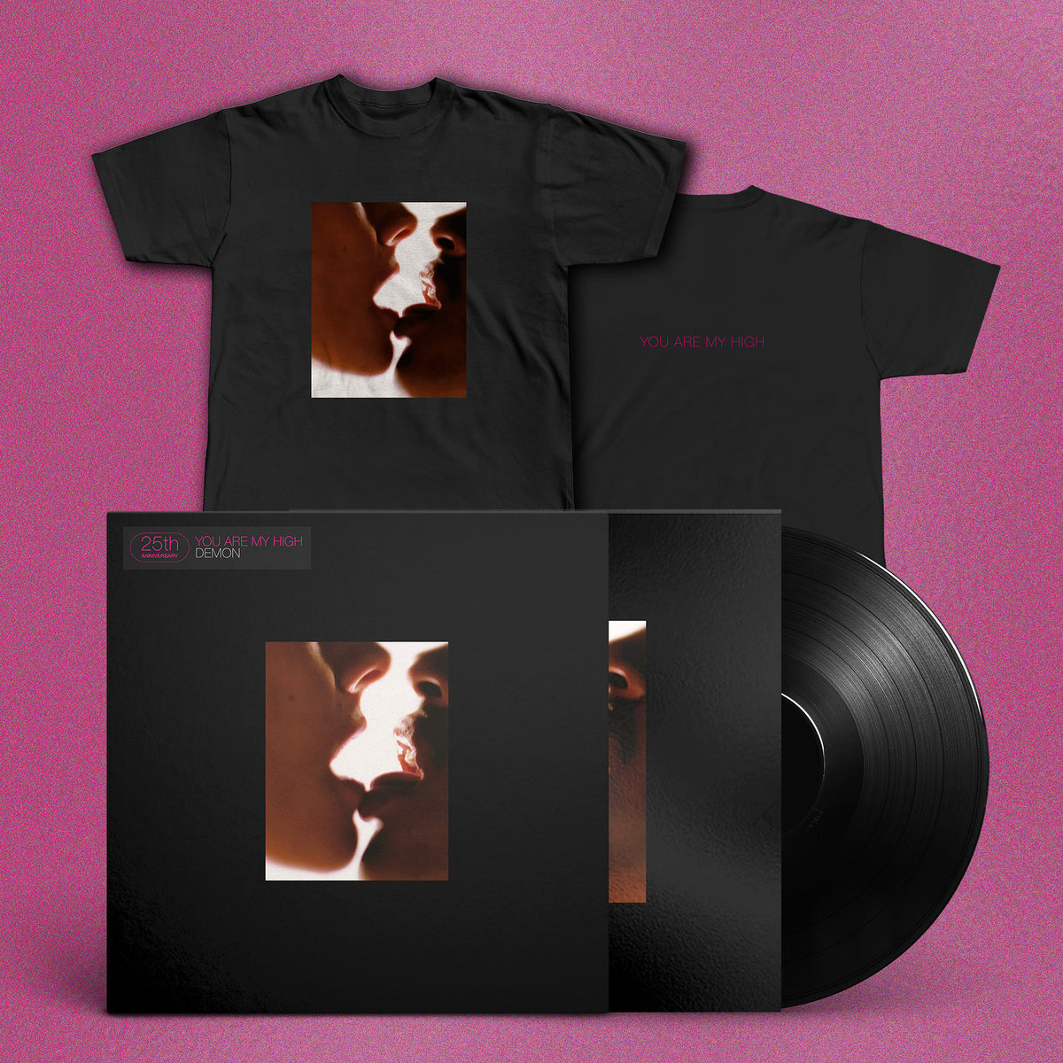 Pack 'You Are My High' Anniversary - Vinyle Noir + T-Shirt "Baiser"
