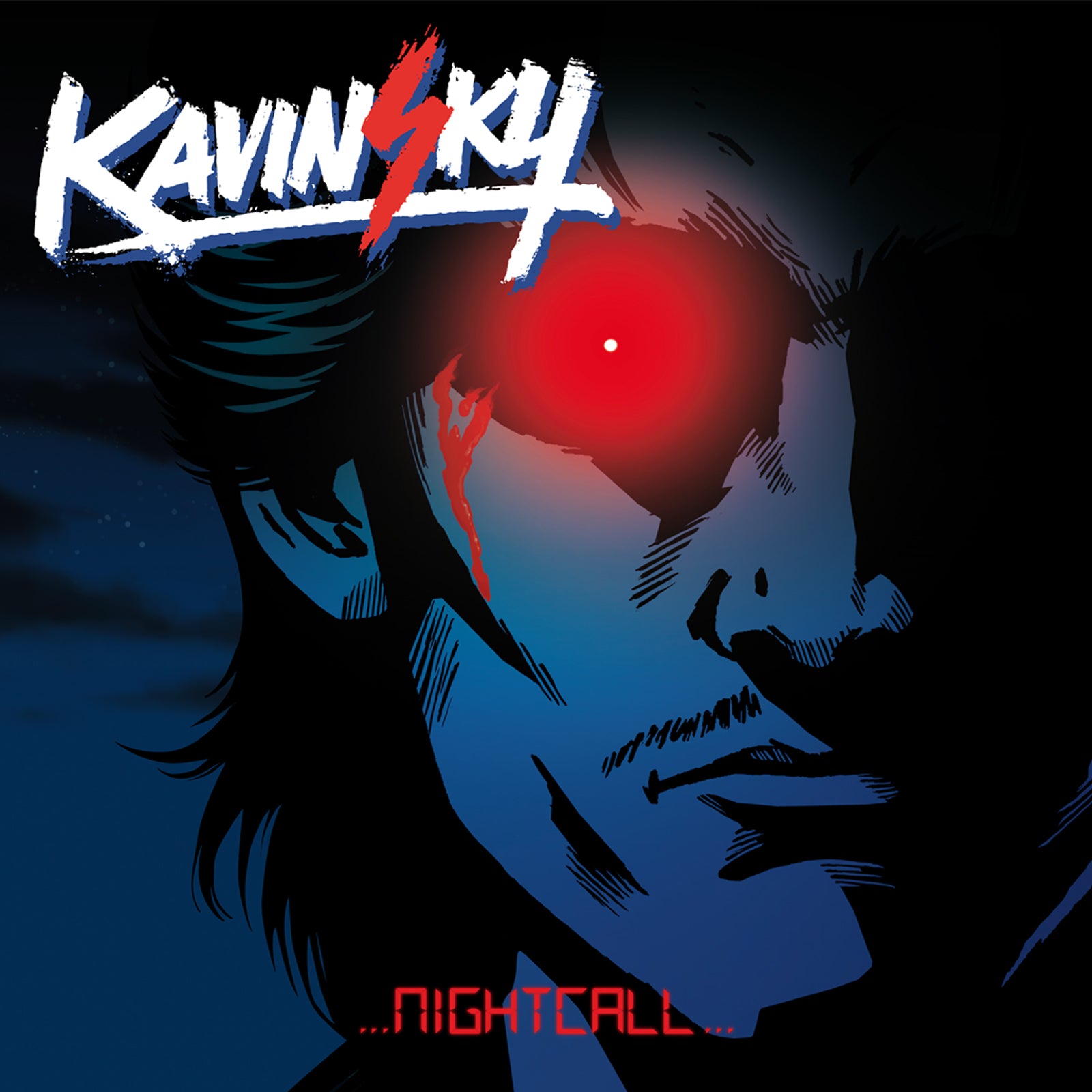 Kavinsky Nightcall 1 Album Cover T-Shirt White