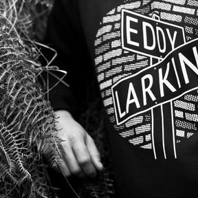 Sweatshirt noir Eddy Larkin Logo