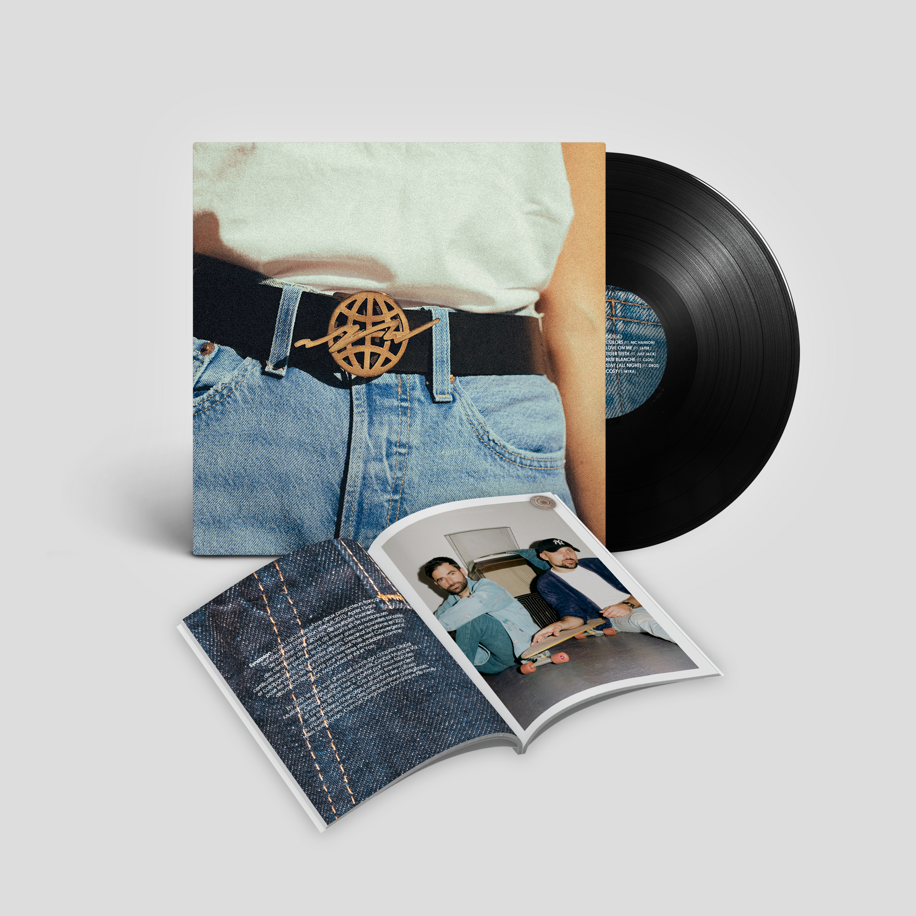 Vinyl album 'Blue Jeans' + livret photos des 15 ans de Synapson