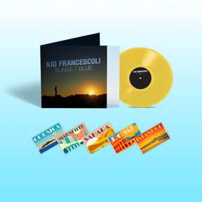 Sunset Blue - Limited edition (hand signed postcard by Kid Francescoli)