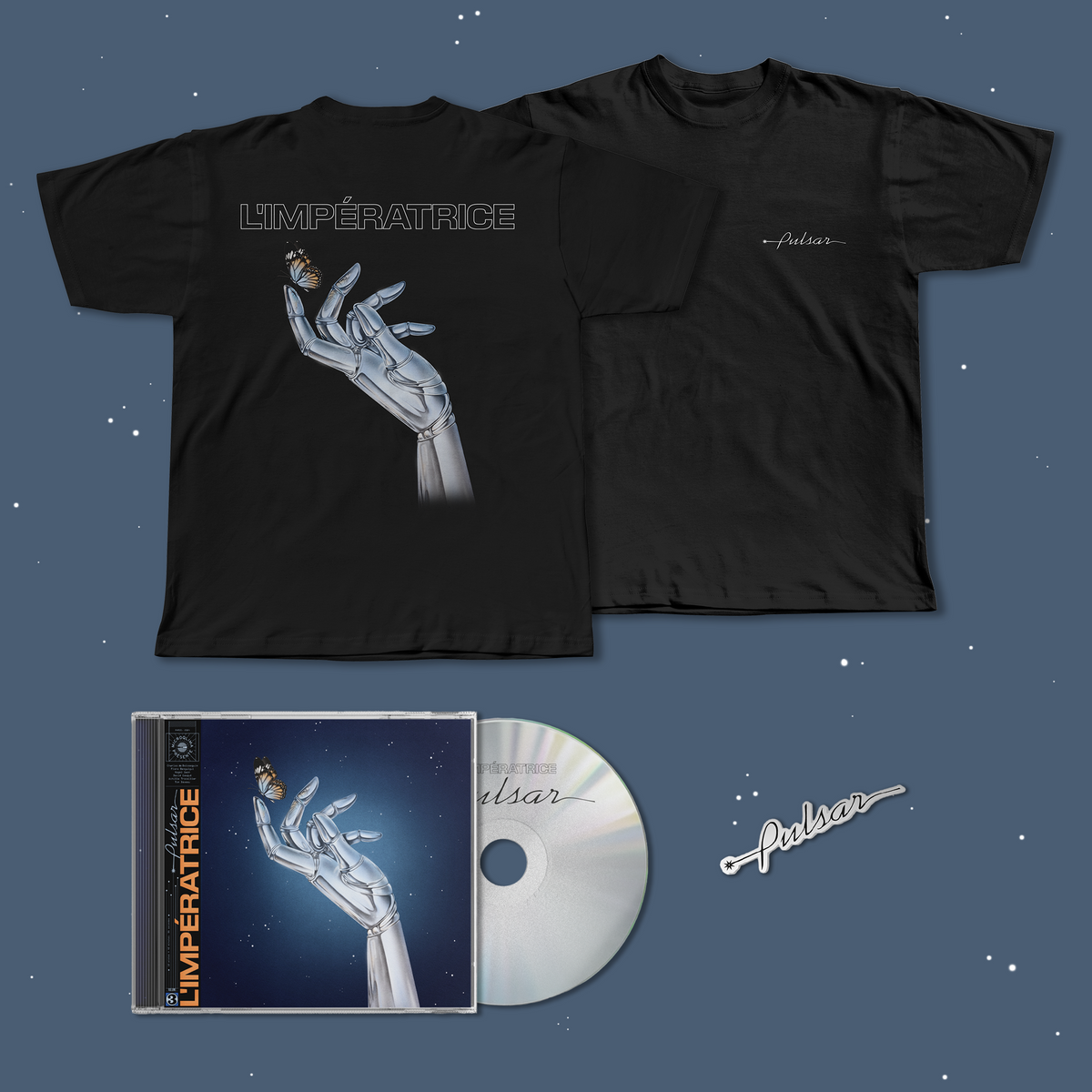 PACK CD "Pulsar" + T-Shirt + Sticker