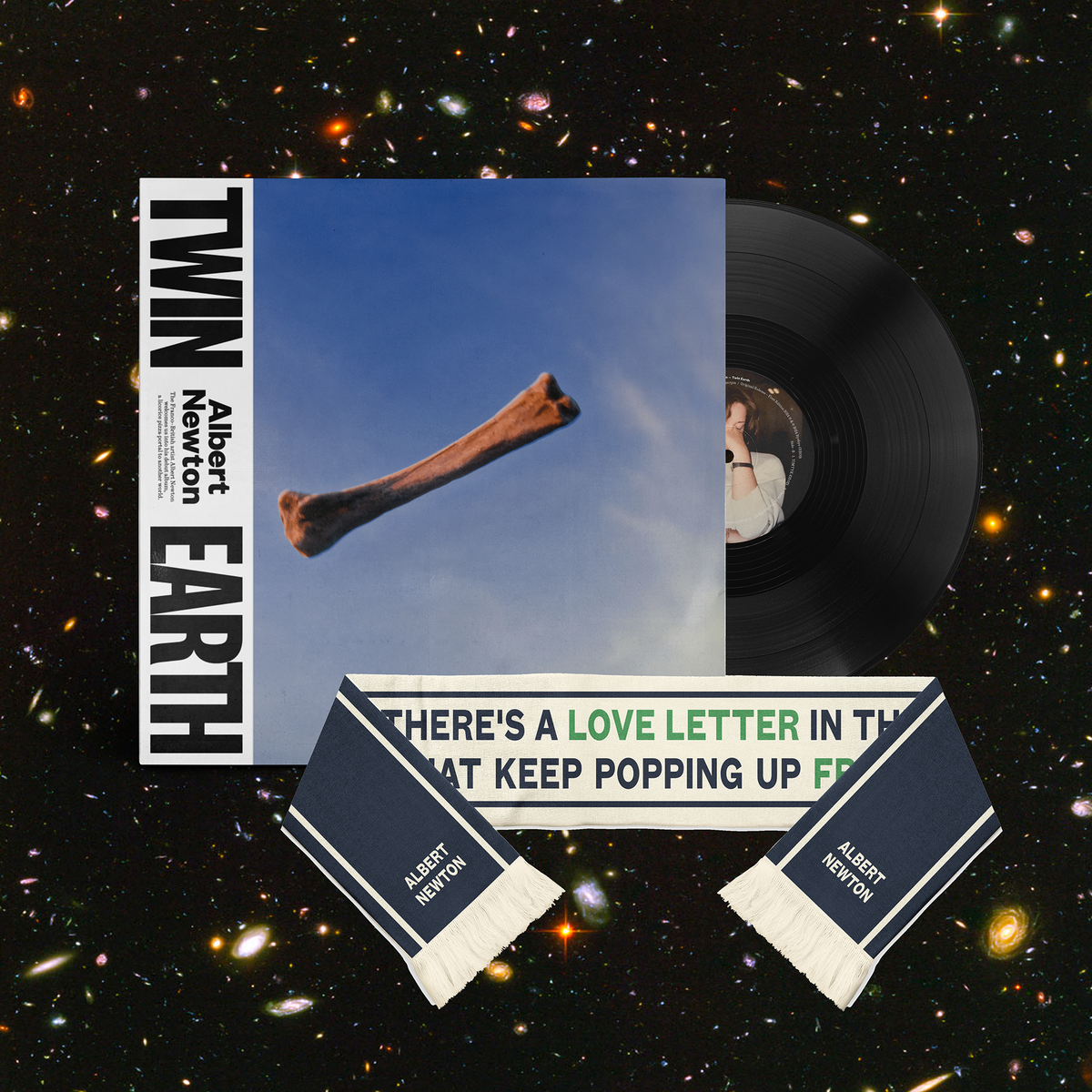 Pack Vinyle Twin Earth + Albert Newton Love Letter Scarve