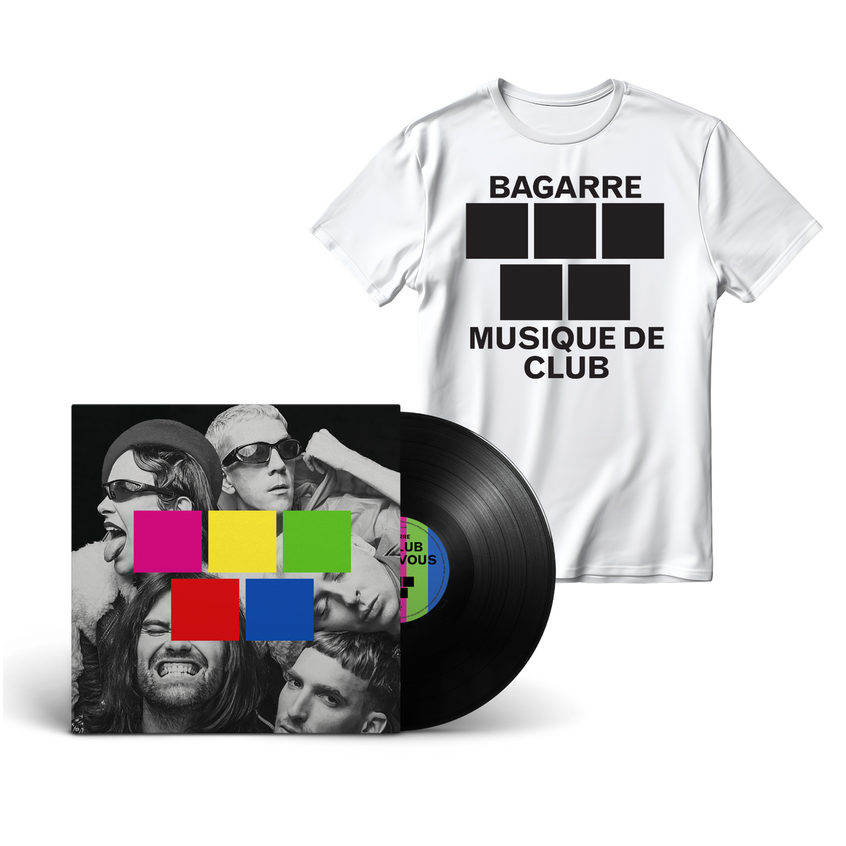 PACK Vinyle "Le Club C'est Vous" + T-Shirt Blanc "Musique de Club"