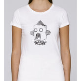 T-Shirt Blanc Drawbot - Femme