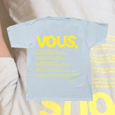 T-shirt Vous blue