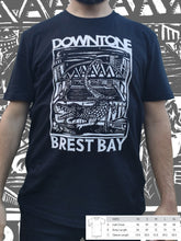 T-shirt bio noir unisexe Downtone Brest Bay