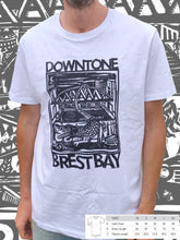 T-shirt bio blanc unisexe Downtone Brest Bay