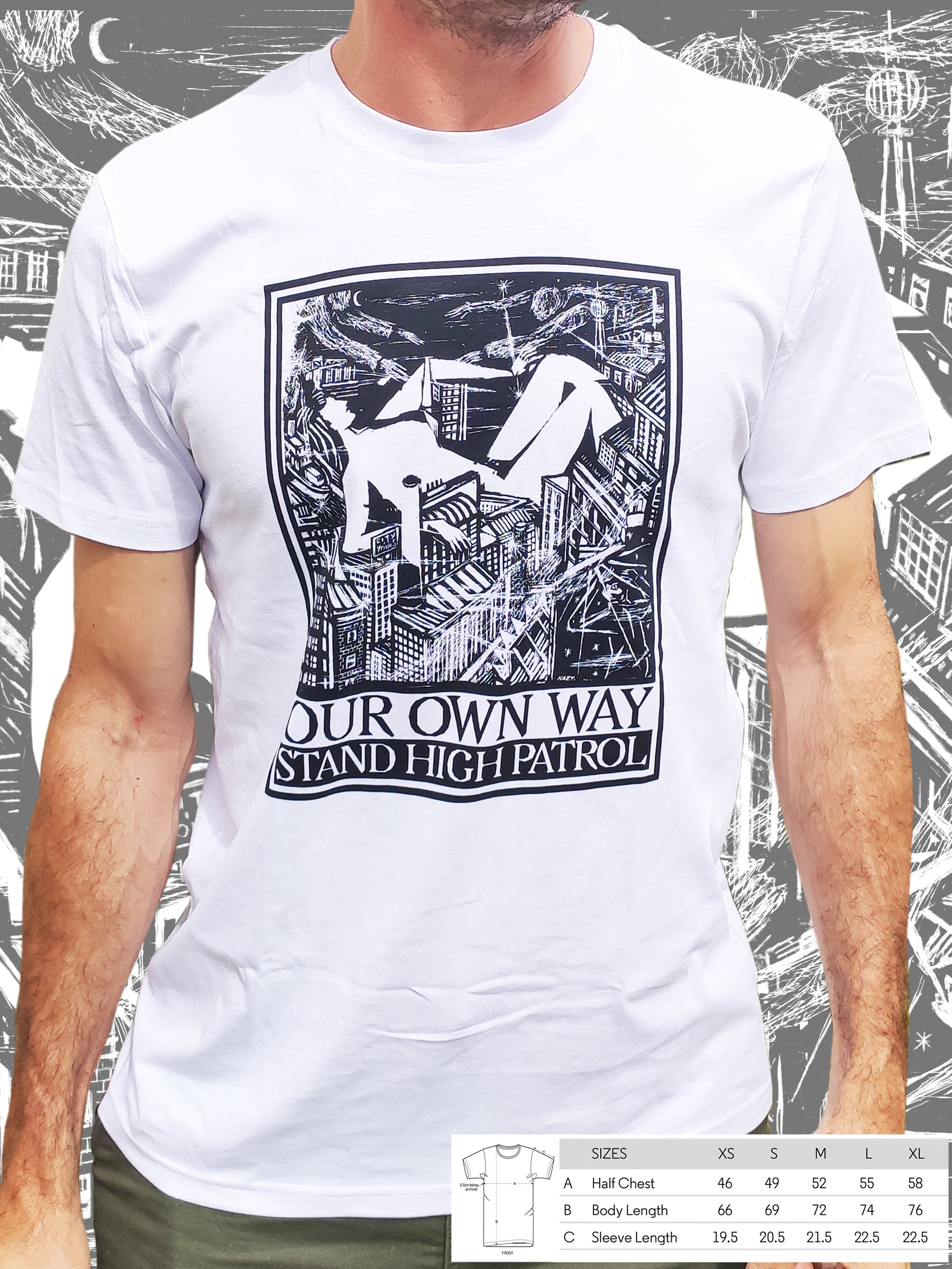 T-shirt bio blanc unisexe Reclaim The City