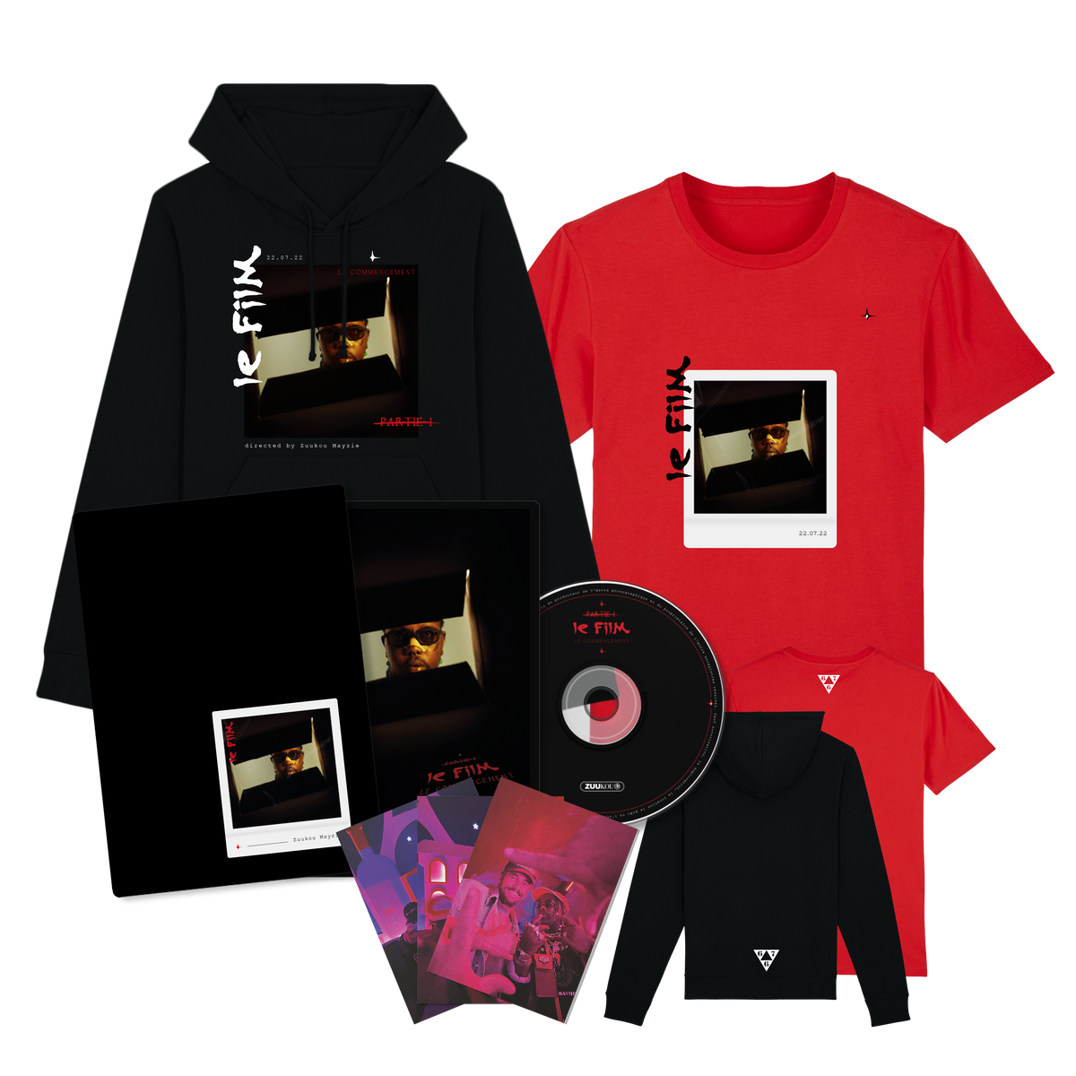 Pack Premium DVD + Hoodie + T-Shirt Rouge