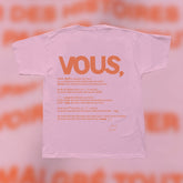 T-shirt Vous pink