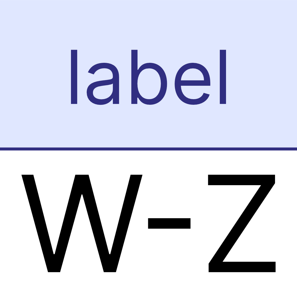 Group Label W-Z