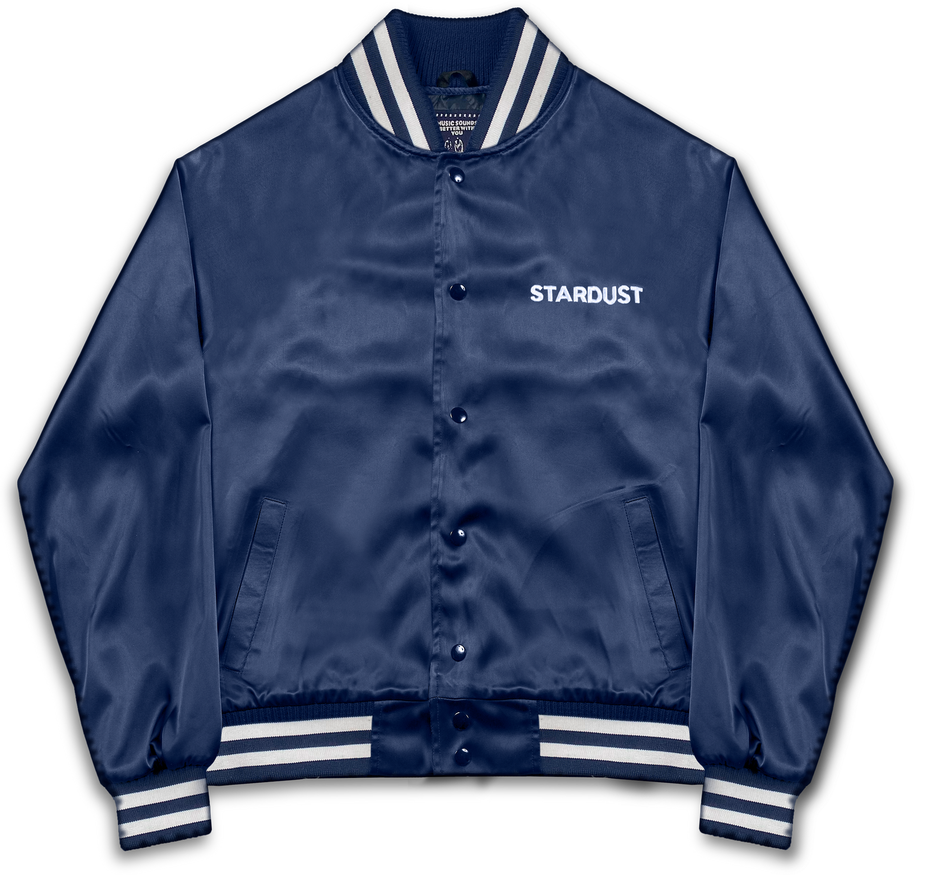 Music Sounds Better With You Satin jacket