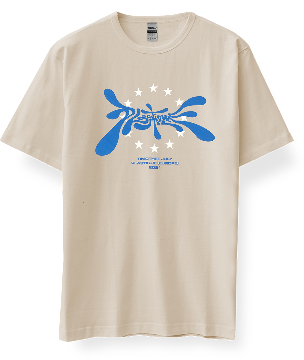 T-shirt 'PLASTIQUE (Europe)'