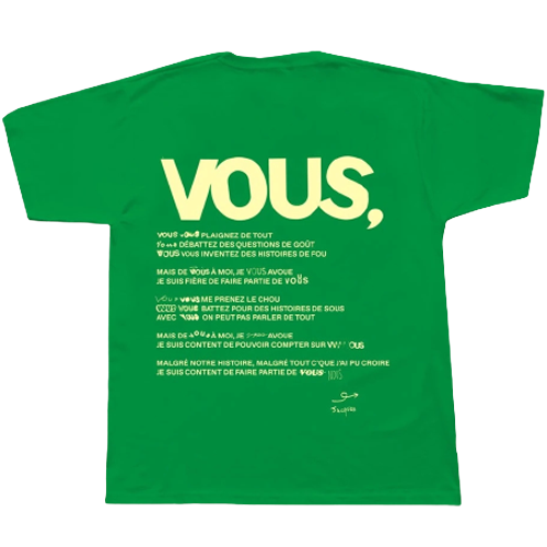 T-shirt Vous green